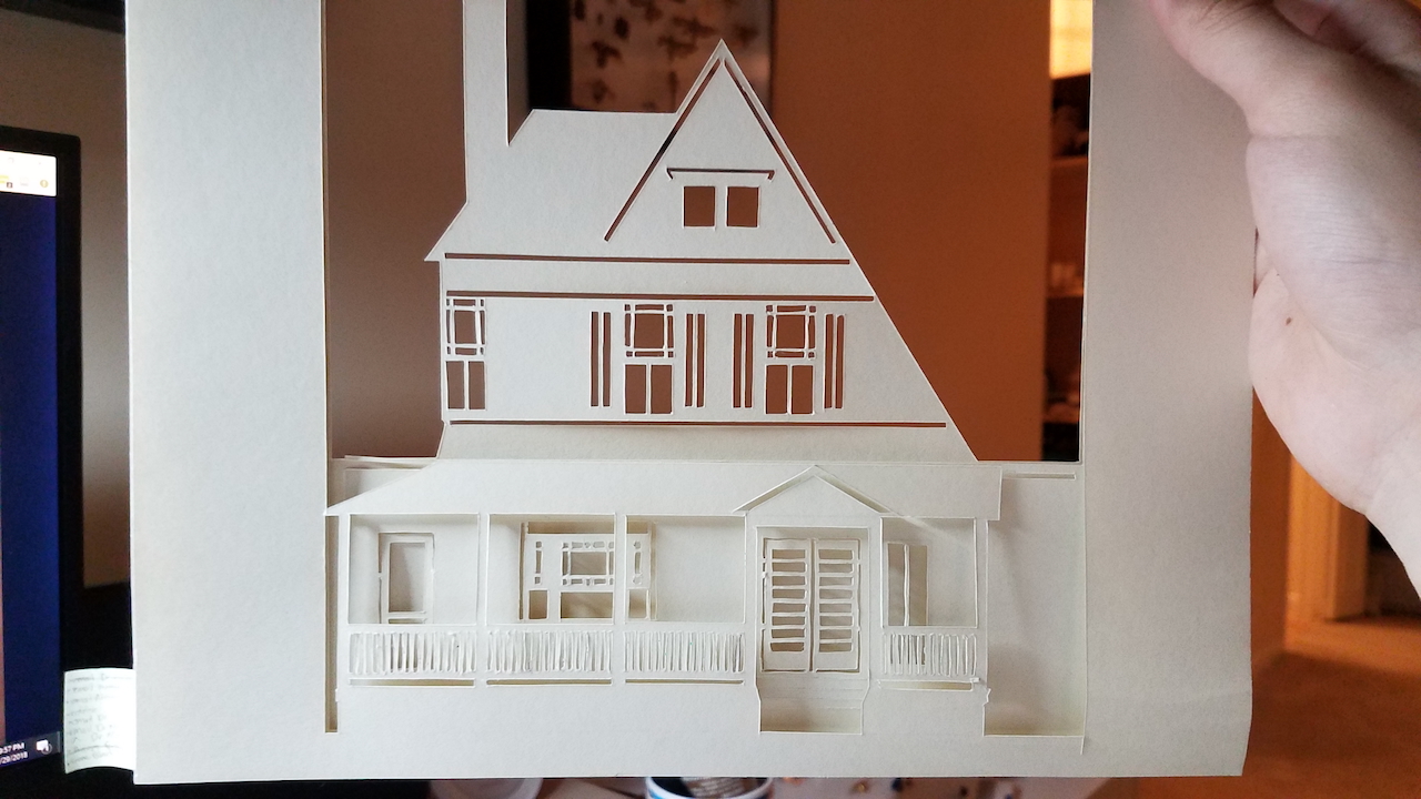 An additional photo of the third layer with different lighting.